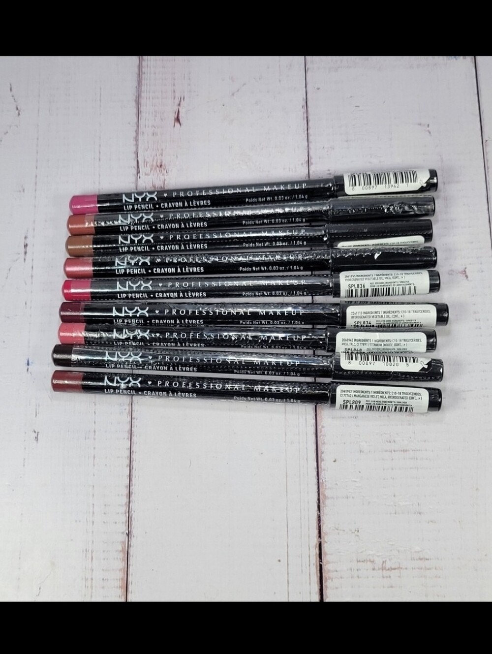 Nyx 8 Piece Slim Lip Pencil Lip Liner Bundle NEW! - Picture 9 of 10